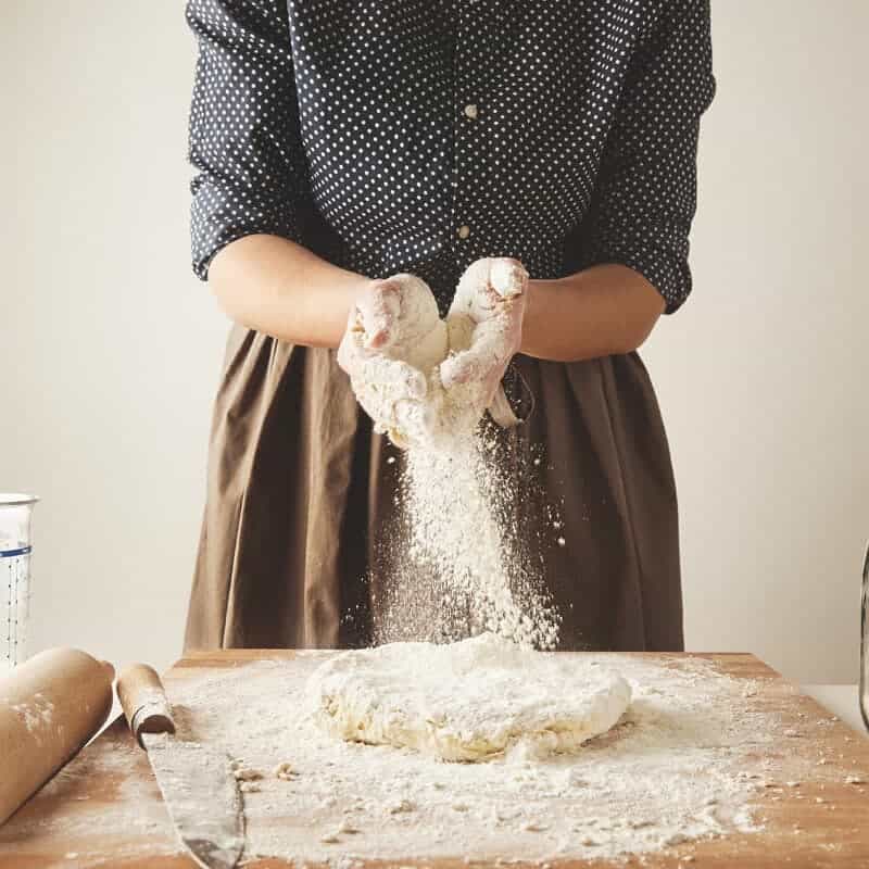 Preparing fresh pasta dough